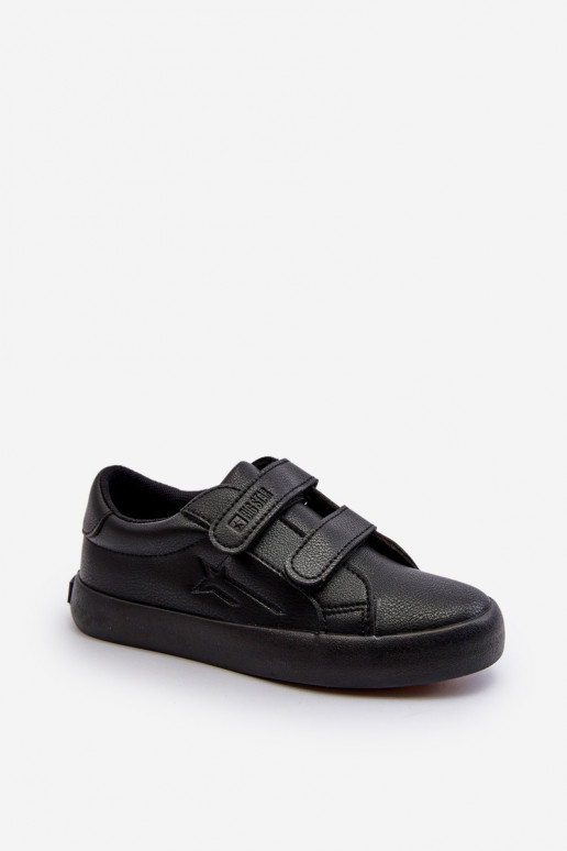 Vaikiški laisvalaikio batai su lipniais užsegimais Big Star NN374006 juodos spalvos