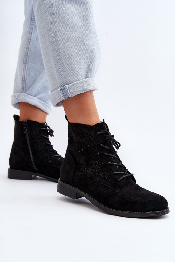 S.Barski HY66-136   Aulinukai su raštais juodos spalvos