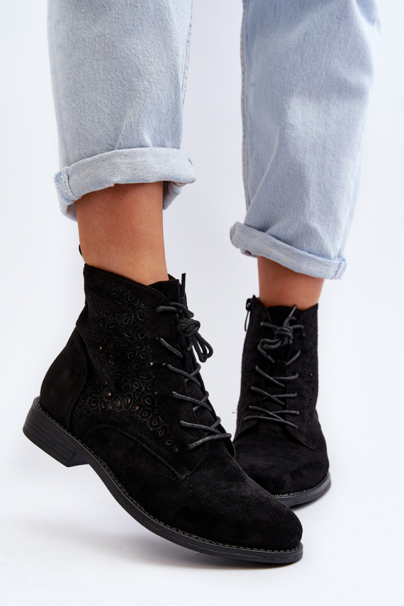 S.Barski HY66-136   Aulinukai su raštais juodos spalvos