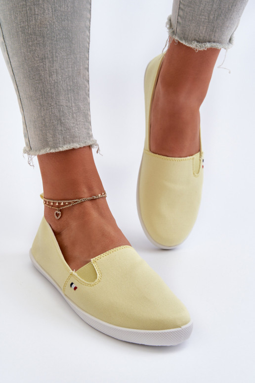 Sportbačiai laisvalaikio batai Slip-On   geltonos spalvos Adrancia