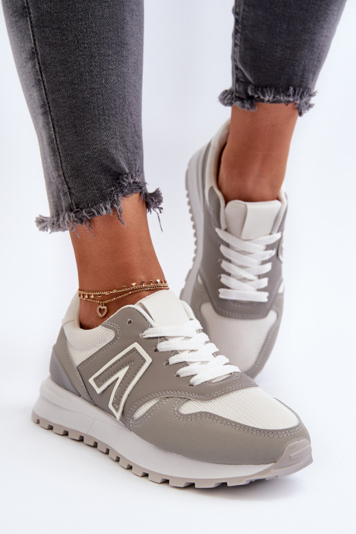   Sneakers modelio batai sportiniai bateliai pilkos spalvos Daisee