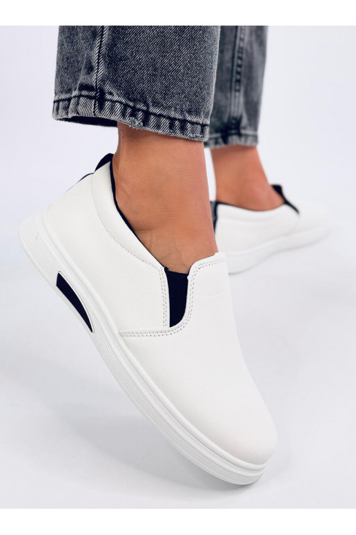 laisvalaikio batai slip-on ALLIOT WHITE