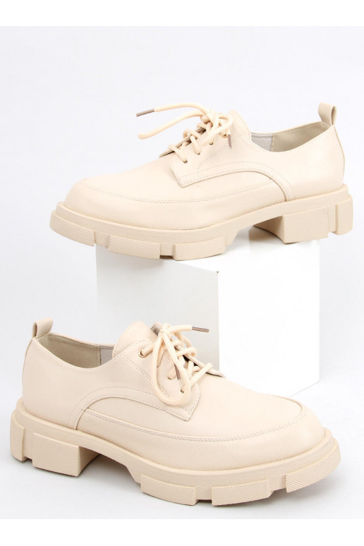 Mokasinai paaukštintu padu UNNA BEIGE