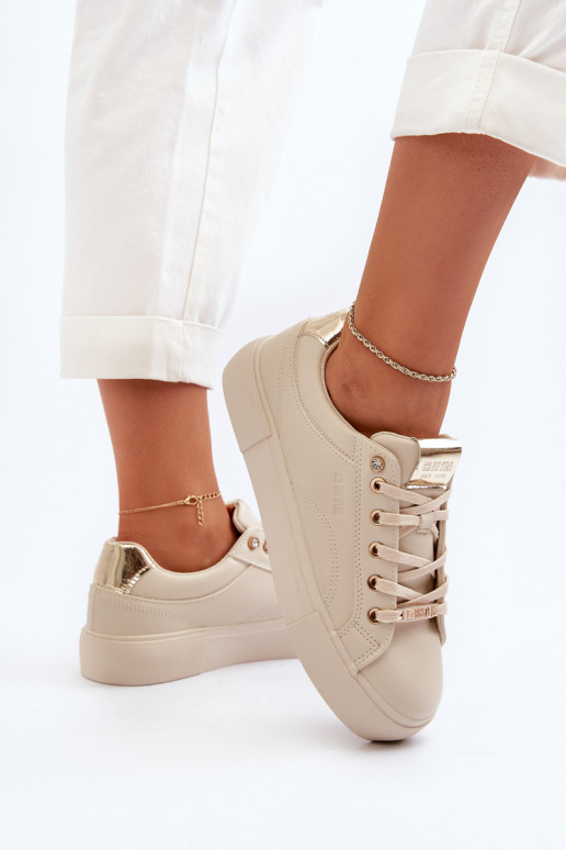   Sneakers modelio batai Big Star NN274210 smėlio spalvos