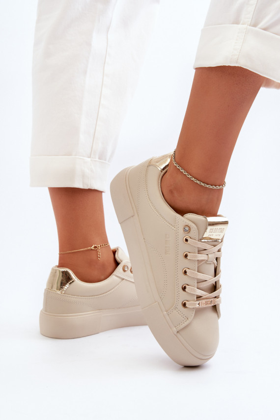   Sneakers modelio batai Big Star NN274210 smėlio spalvos