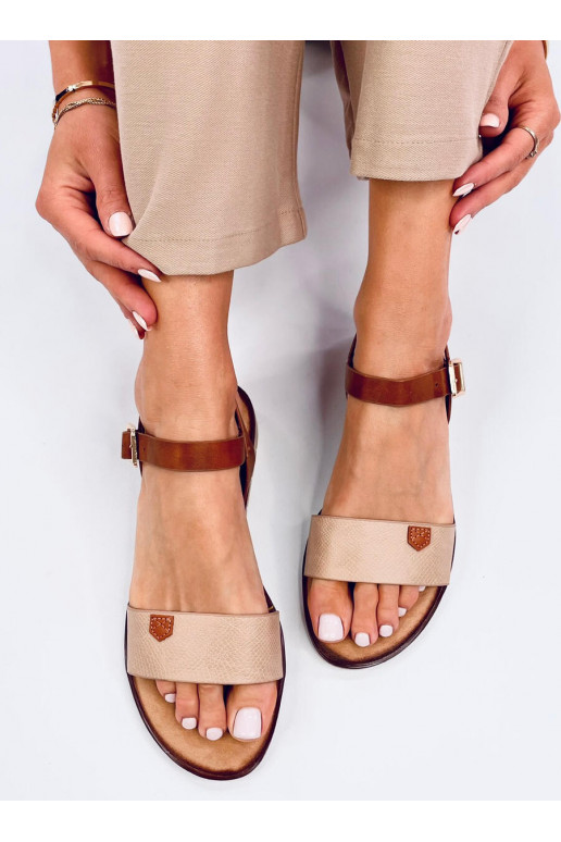 Moteriški sandalai/basutės ALMERA BEIGE