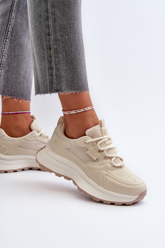 Sneakers modelio batai smėlio spalvos Big Star