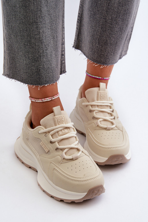 Sneakers modelio batai smėlio spalvos Big Star