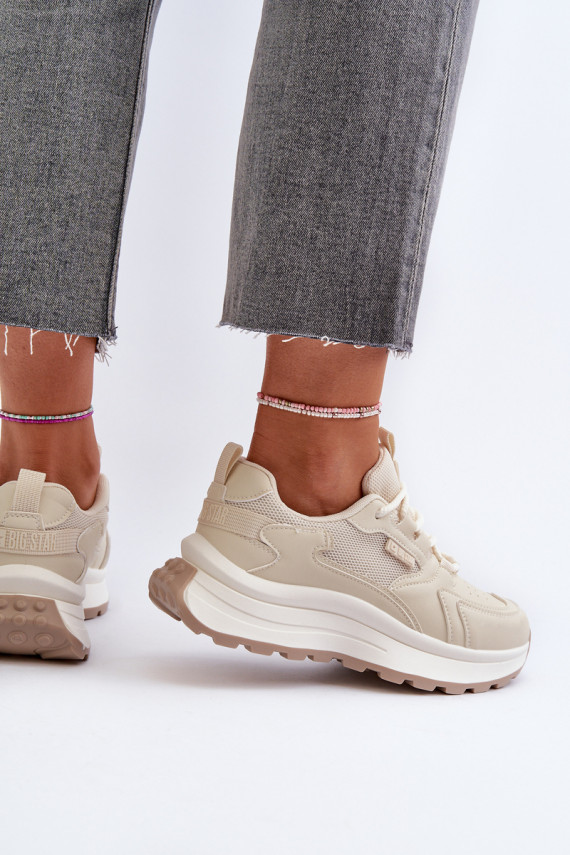 Sneakers modelio batai   HI-POLY SYSTEM Big Star NN274A105 smėlio spalvos