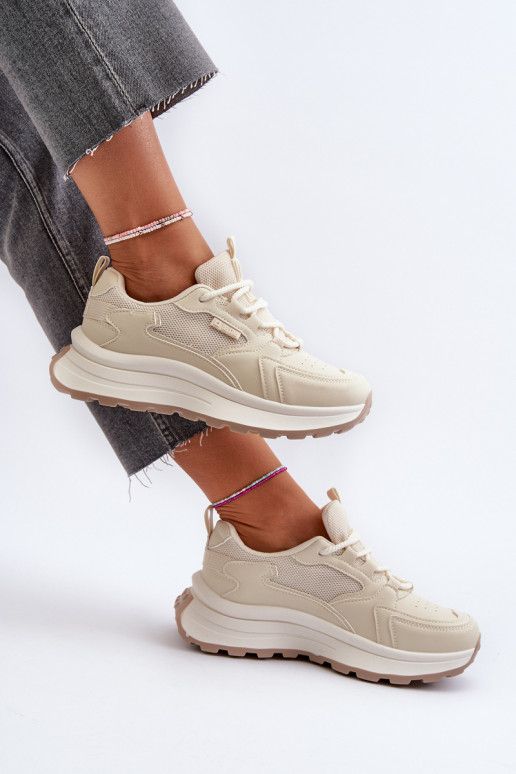 Sneakers modelio batai smėlio spalvos Big Star