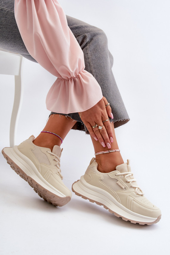 Sneakers modelio batai smėlio spalvos Big Star