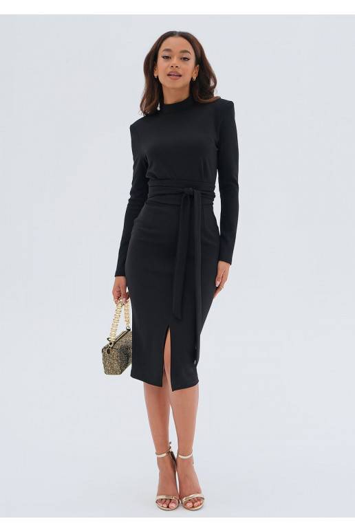 Lucia - elegantiška ilgio suknelė juodos spalvos