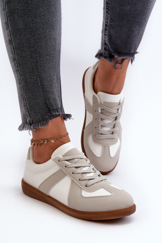  Sneakers modelio batai Baltos-pilkos spalvos Braidn
