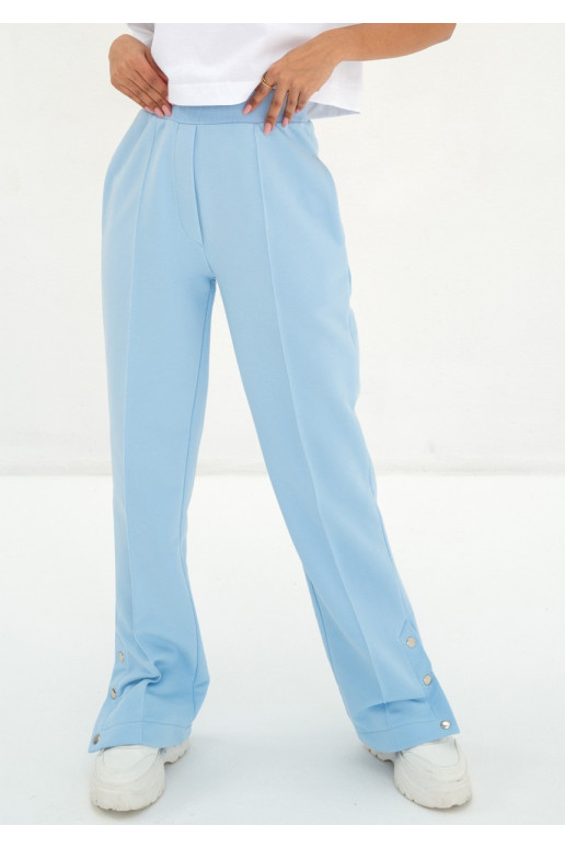 Klubas – vaikiškos mėlynos sportinės kelnės su užsegimu