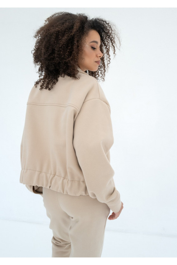 Tribe - smėlio smėlio spalvos krovininis megztinis