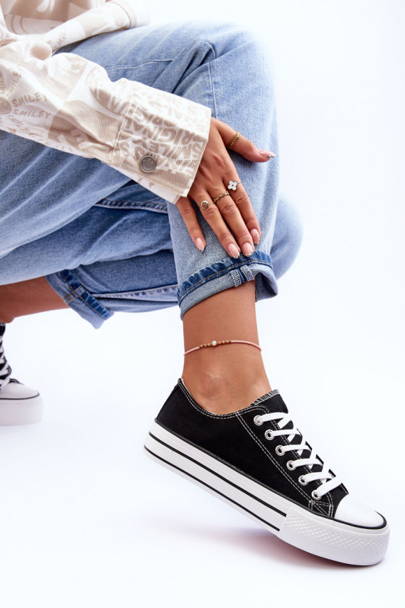 laisvalaikio batai Klasikinio modelio  su platforma juodos spalvos Jazlyn