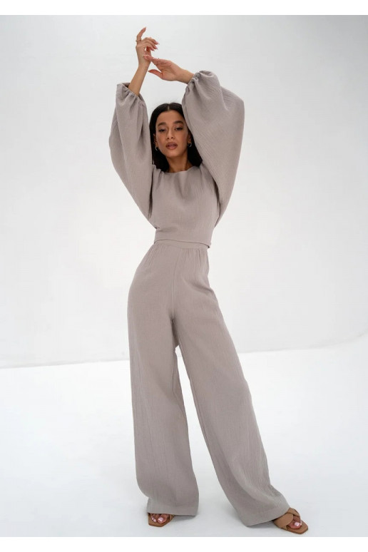 Alines - sviesiai rudos spalvos kelnės Alines - sviesiai rudos spalvos kelnės