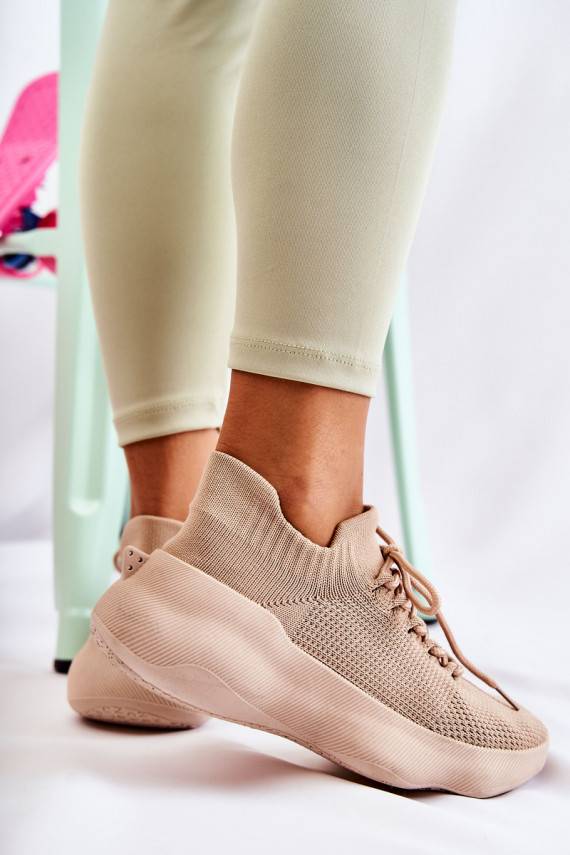 Įsispiriamo modelio sportiniai bateliai   smėlio spalvos Dalmiro