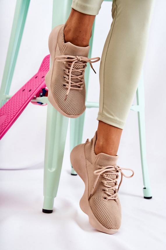 Įsispiriamo modelio sportiniai bateliai   smėlio spalvos Dalmiro