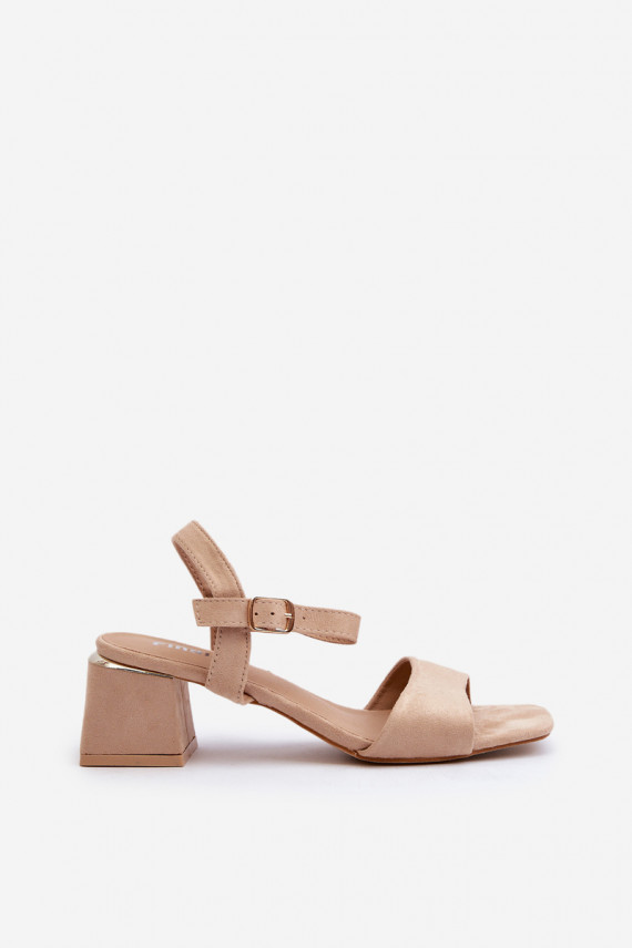 Moteriškos basutės  Z iš eko zomšosu smėlio spalvos Leisha