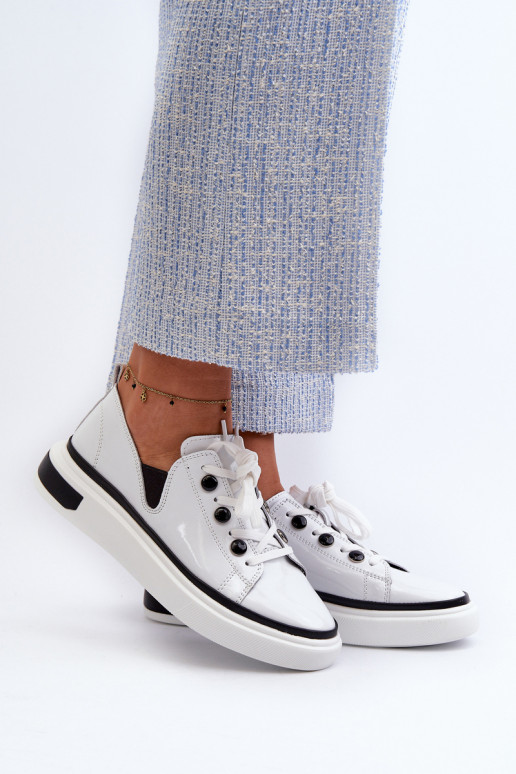 su lako efektu Sneakers modelio batai     D&A LR535 baltos spalvos