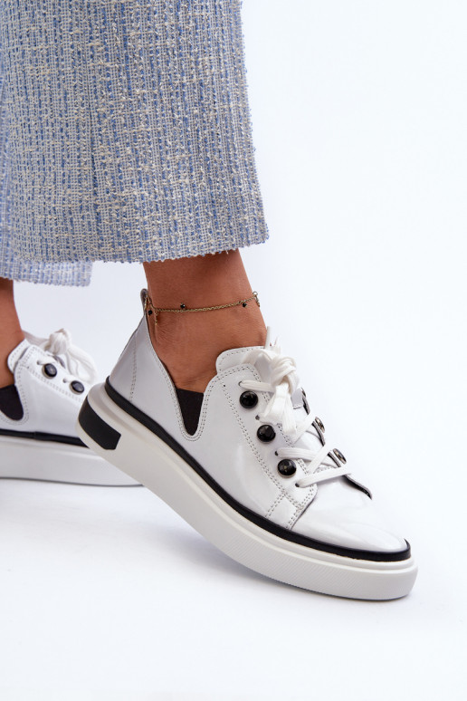 su lako efektu Sneakers modelio batai     D&A LR535 baltos spalvos