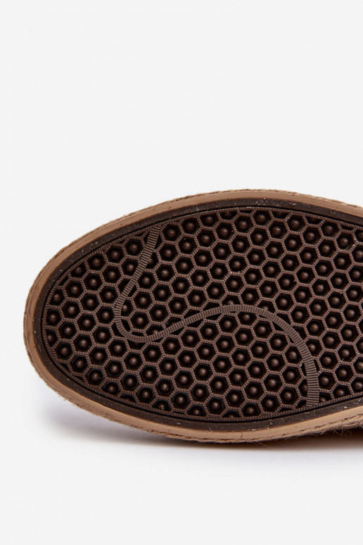 Eko Zomšinės espadrilės  Big Star NN174049 smėlio spalvos