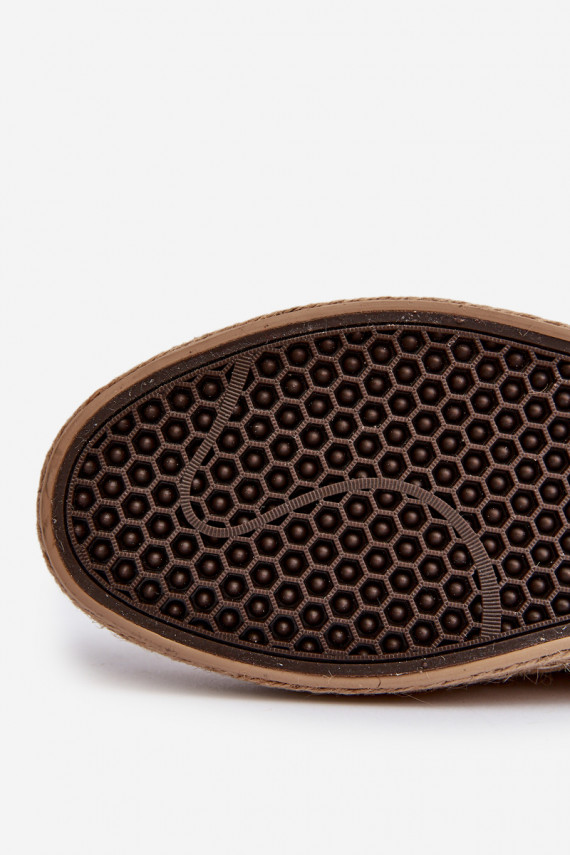 Smėlio spalvos dirbtinės zomšos espadrilės Big Star