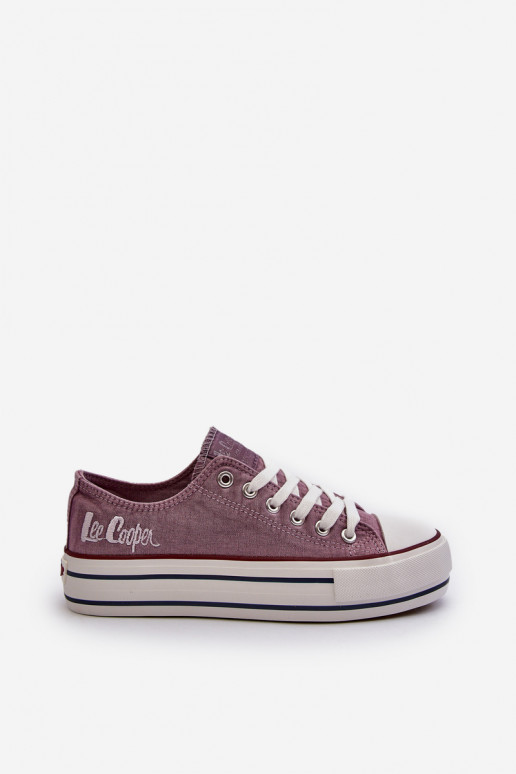 Laisvalaikio bateliai su masyviu padu Lee Cooper LCW-24-31-2219 Violetinės spalvos