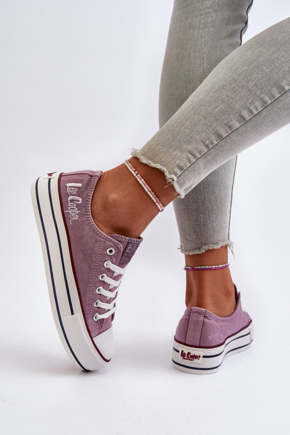 Laisvalaikio bateliai su masyviu padu Violetinės spalvos Lee Cooper