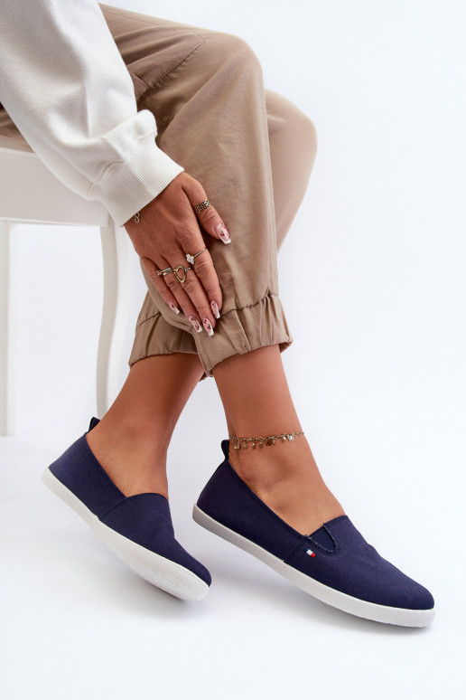 Sportbačiai laisvalaikio batai Slip-On   tamsiai mėlynos spalvos Adrancia