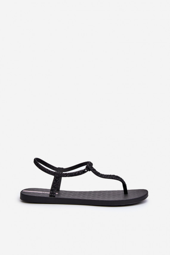 basutės per pirštą su blizgesiu   26914 Ipanema Class Brilha Fem juodos spalvos