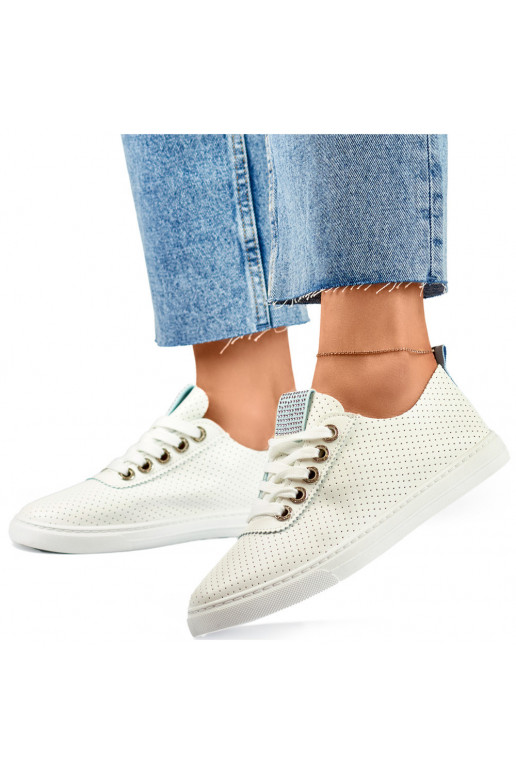 Balti ažūriniai bateliai moteriški Balti ažūriniai bateliai moteriški