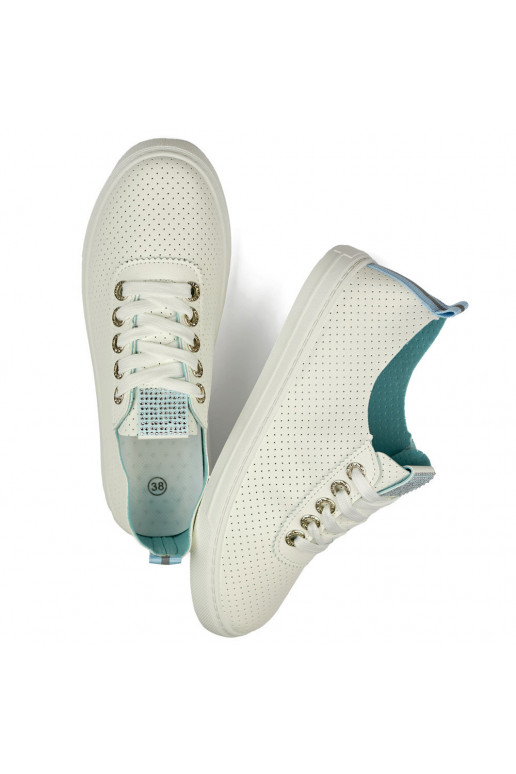 Balti ažūriniai bateliai moteriški Balti ažūriniai bateliai moteriški