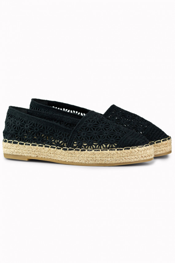 Moteriškos juodos espadrilės