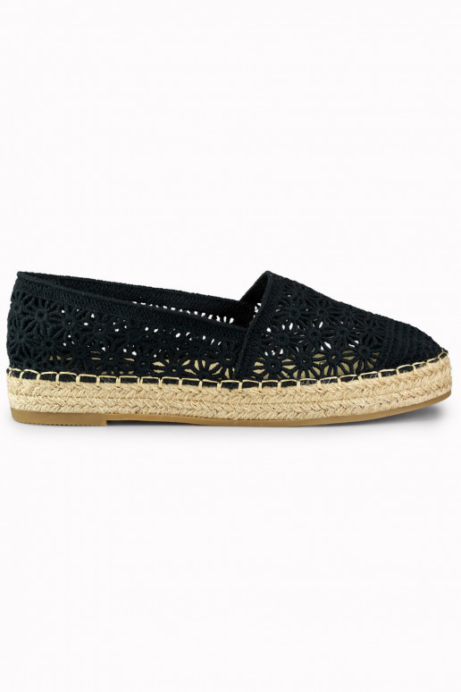 Moteriškos juodos espadrilės