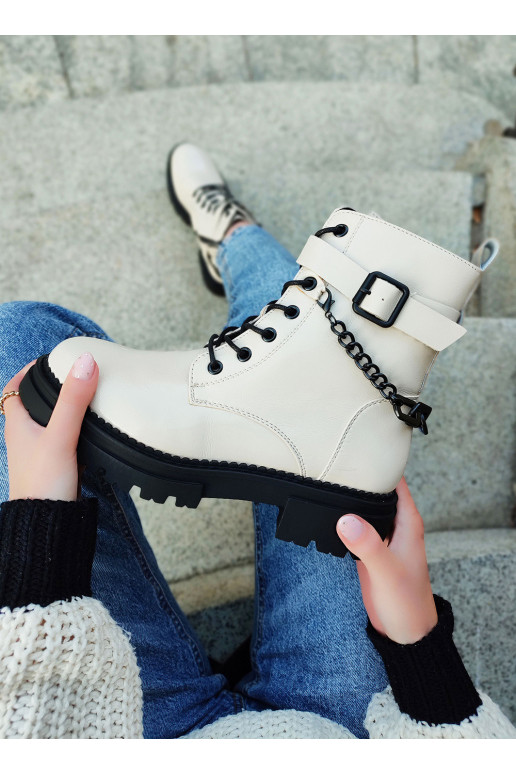 Smėlio spalvos lakuoti moteriški...