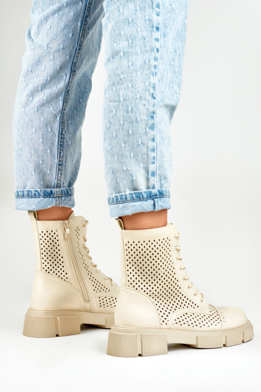 Moteriški ažūriniai smėlio spalvos...