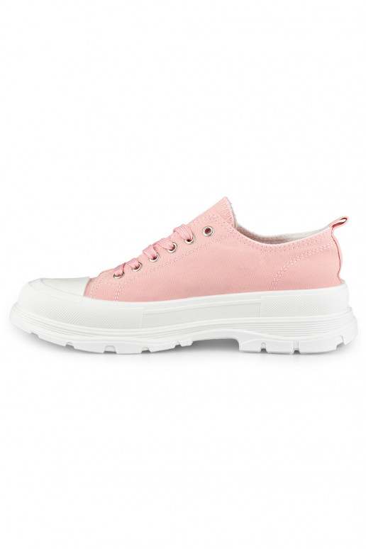 Rožiniai sportbačiai ant žemos...