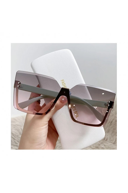 Elegantiški akiniai nuo saulės ELEGANT SQUARE BROWN