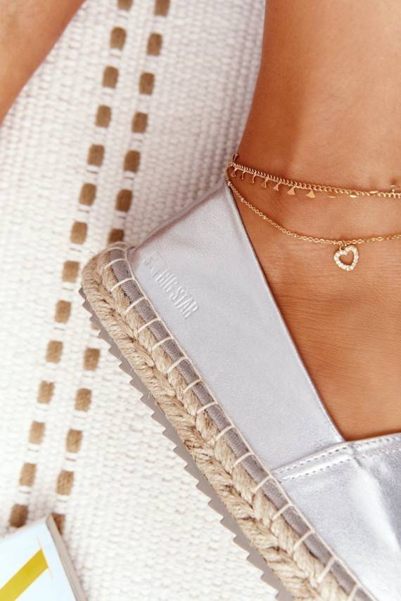 Odinės espadrilės  Big Star HH274504 sidabro spalvos