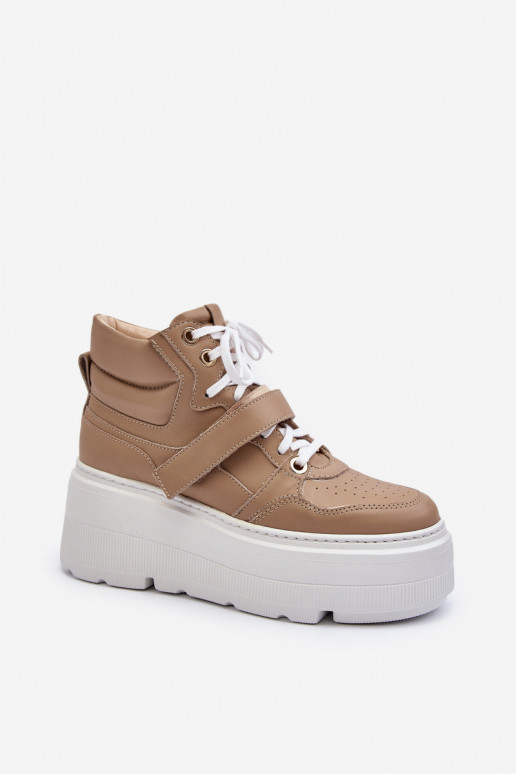 Zazoo 3450   Sneakers modelio batai   smėlio spalvos Zazoo 3450   Sneakers modelio batai   smėlio spalvos