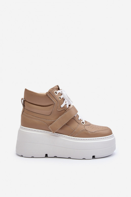 Zazoo Sneakers modelio batai smėlio spalvos