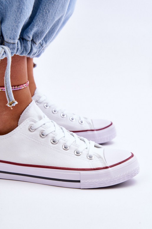 Moteriški klasikinio stiliaus sportiniai bateliai baltos spalvos Vegas