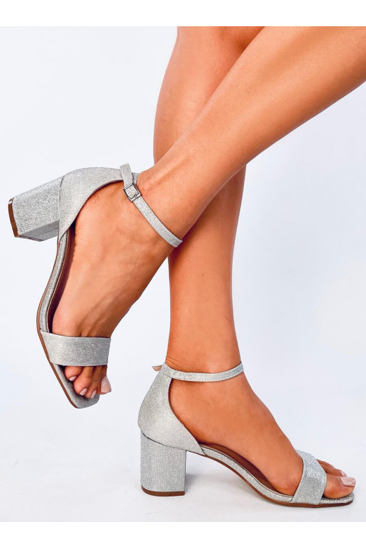 Blizgūs bateliai pilkos spalvos