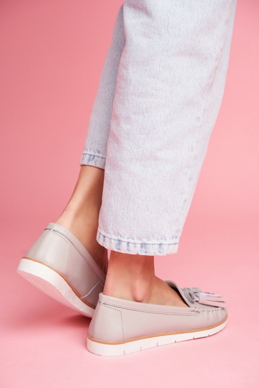 Mokasinai su kutais pilkos spalvos...