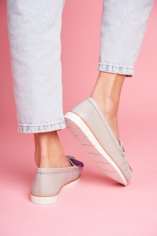 Mokasinai su kutais pilkos spalvos...