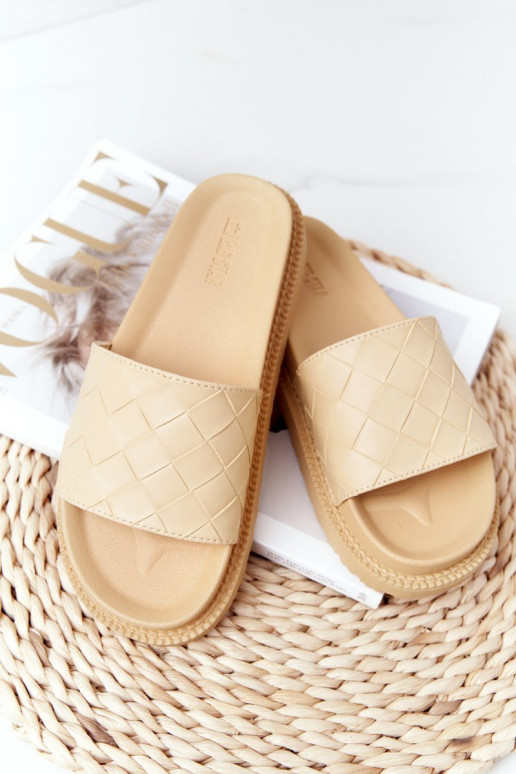 Šlepetės Big Star geltonos spalvos Šlepetės Big Star geltonos spalvos