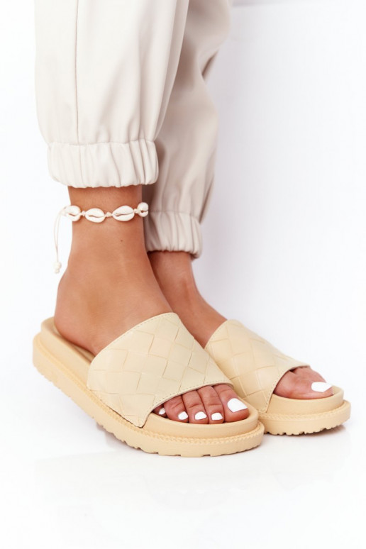 Šlepetės Big Star geltonos spalvos Šlepetės Big Star geltonos spalvos