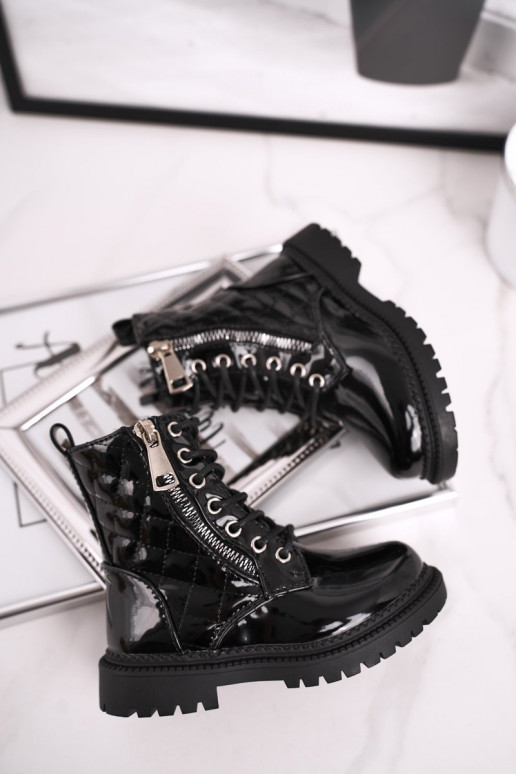 Juodos spalvos lakuotas moteriški...